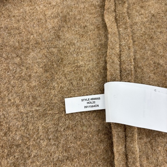 J.Crew Daphne Topcoat Camel Brown Italian Boiled Wool Pea Coat Women Size 4 $228 - Picture 5 of 9